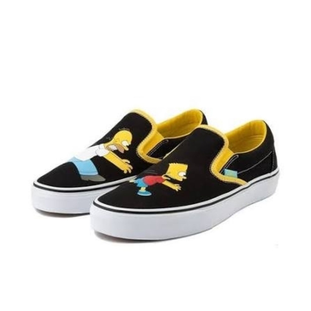Vans Simpsons Colab Black Slip-On Sneakers